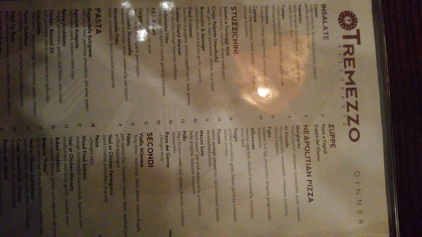 Menu photo 7 Tremezzo Ristorante Wilmington, MA Menu photo 7 Tremezzo Ristorante Wilmington, MA