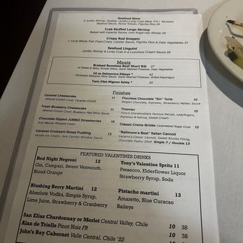 Chef Tony's Fresh Seafood - Menu - Italian Near Me - Rockville, Maryland Chef Tony's Fresh Seafood - Menu - Italian Near Me - Rockville, Maryland
