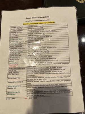 Menu photo 2 Sakura Sushi House Denham Springs, LA Menu photo 2 Sakura Sushi House Denham Springs, LA