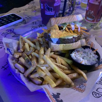 River City Cafe - Nacho Crunch Burger with Vegetarian Patty - Burgers Near Me - North Myrtle Beach, South Carolina River City Cafe - Nacho Crunch Burger with Vegetarian Patty - Burgers Near Me - North Myrtle Beach, South Carolina