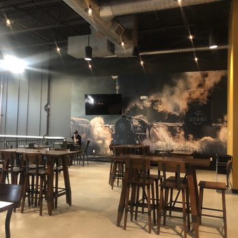 Rendezvous Junction Brewing - Upstairs seating - Breweries Near Me - Rogers, Arkansas