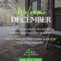 Exterior outside entrance of Adkins Home Inspection - ! Before the first heavy freeze, make sure your home is prepared to for the chill and the influx of holidays. - Lancaster, Ohio Exterior outside entrance of Adkins Home Inspection - ! Before the first heavy freeze, make sure your home is prepared to for the chill and the influx of holidays. - Lancaster, Ohio