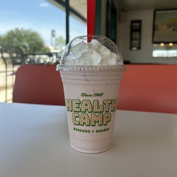 Health Camp - Medium strawberry shake - Fast Food Near Me - Waco, Texas Health Camp - Medium strawberry shake - Fast Food Near Me - Waco, Texas