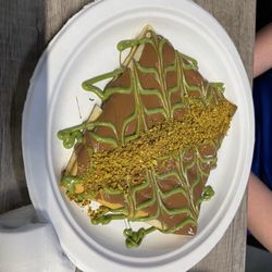 Kumo Crepe - Dubai chocolate pistachio crepe