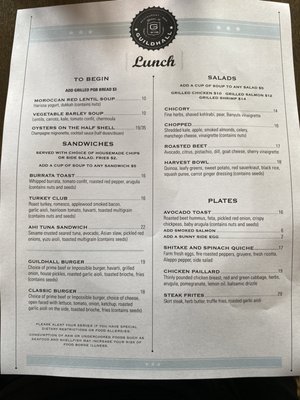 Menu photo 3 Guildhall Glencoe, IL