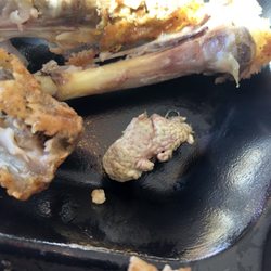KFC - 20 minute wait for a 3 pc chicken... brains of "US farm raised antibiotic free quality white meat yada yada" chicken just a bonus. Uhuh..