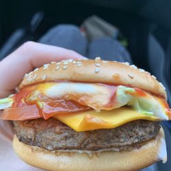 McDonald's Restaurant - McPlant Burger - We don't have this in the U.S. so I had to try it. It was very tasty!