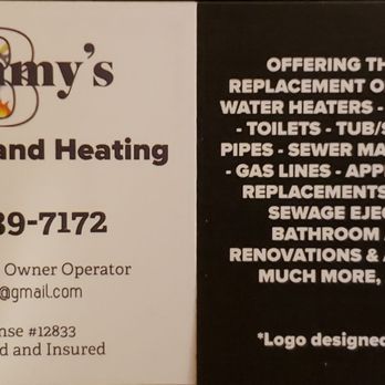 Brimmy's Plumbing and Heating - Water Heater Installation/Repair Near Me - Montvale, New Jersey Brimmy's Plumbing and Heating - Water Heater Installation/Repair Near Me - Montvale, New Jersey