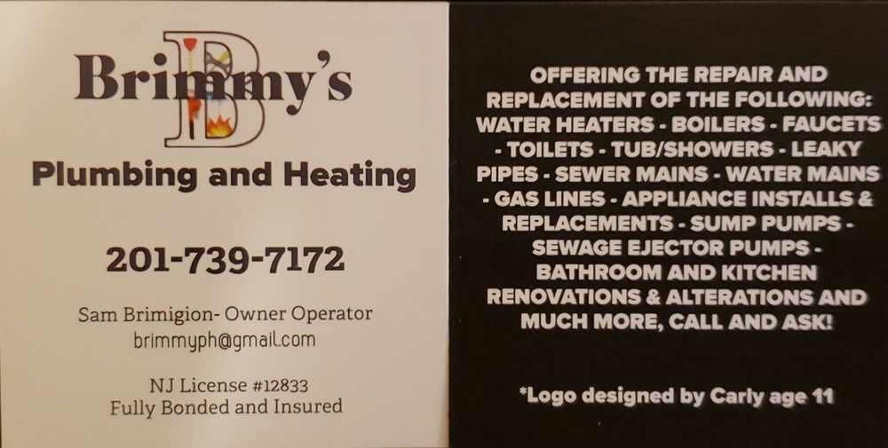 Slide of Brimmy's Plumbing and Heating