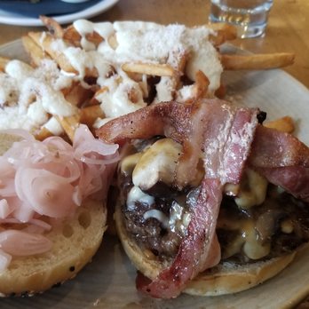 Betula Restaurant - Swiss cheese, bacon and mushroom burger - highly recommend! - Salad Near Me - Hamilton, Ontario