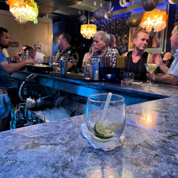 Infinity Lounge - a glass of wine on the bar - Lounges Near Me - Wilton Manors, Florida