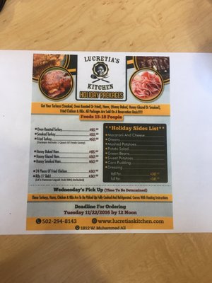 Menu photo 2 Lucretia's Kitchen Louisville, KY
