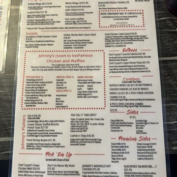 Johnny’s Chicken & Waffles - Menu - Bars Near Me - Fort Worth, Texas