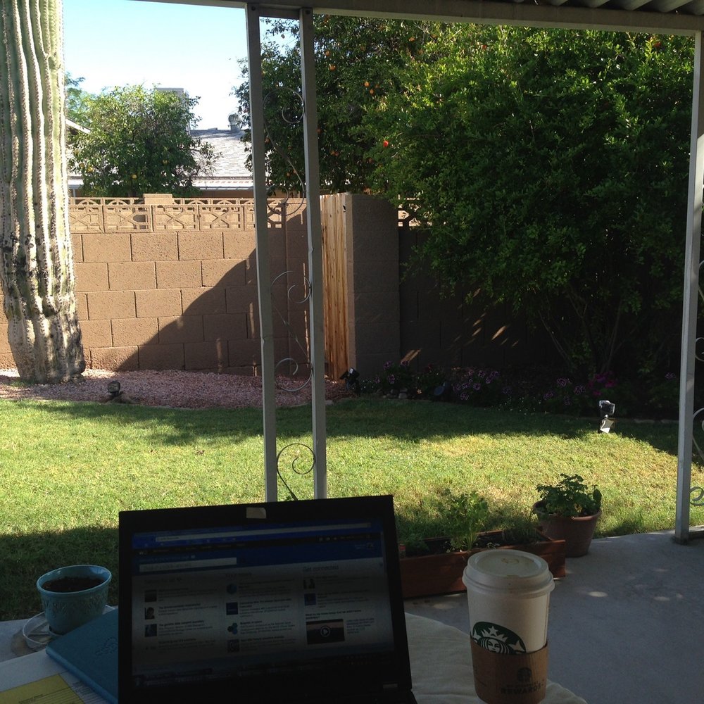 Love my cleaned up patio! Love my cleaned up patio!