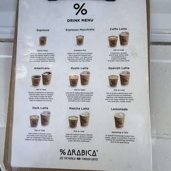 % Arabica - menu 01/2025 - Coffee & Tea Near Me - Los Angeles, California % Arabica - menu 01/2025 - Coffee & Tea Near Me - Los Angeles, California