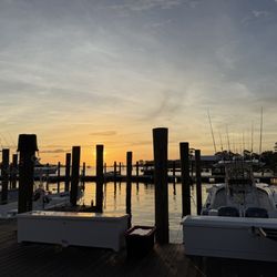 Zeke's Landing and Marina - Sunrise at the docks.