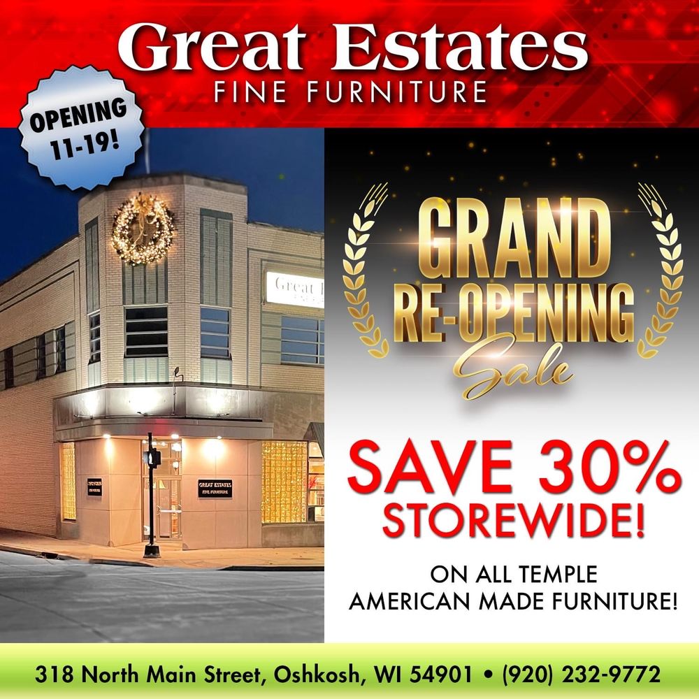 GREAT ESTATES Updated September 2024 318 N Main St, Oshkosh