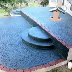 Total Concrete Solutions - Stamped Decorative Concrete restoration recolor stain and sealed anti slip. New Braunfels, Texas area. Free estimates in your area. Call now