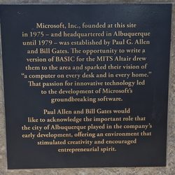 Microsoft - Historic Microsoft Plaque, Albuquerque