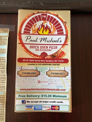 Menu photo 5 Paul Michael’s Brick Oven Cafe Restaurant Kew Gardens, NY Menu photo 5 Paul Michael’s Brick Oven Cafe Restaurant Kew Gardens, NY