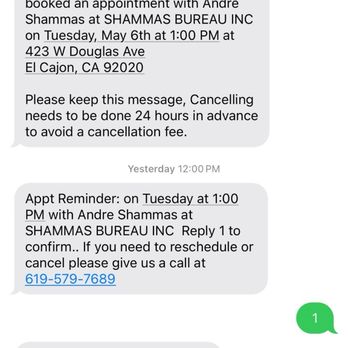 Shammas Bureau - Made appointment months in advance. - Tax Services Near Me - El Cajon, California