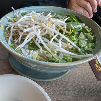 Pho Dac Biet  - House special but I already flipped the meat to the bottom to cook - Vietnamese Near Me - Markham, Ontario