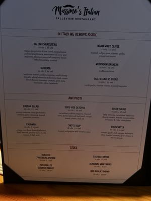 Menu photo 4 Massimo's Italian Fallsview Restaurant Niagara Falls, ON