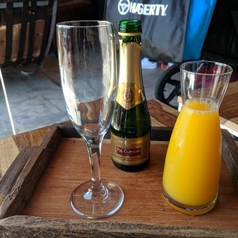 Counterpoint Coffee - Small champagne $8 and orange juice $1.50 = pretty tasty and cheap mimosa! - Coffee & Tea Near Me - Seaside, California