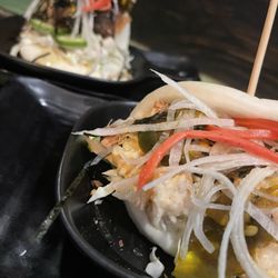 Valentines prix fix menu - lobster roll hun and pork belly bun