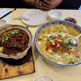 Braised Pork with Preserved Vegetables and Fish Filet with Pepper