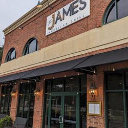 The James - The new restaurant (opened today) with (of course) a new sign.