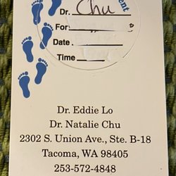 Allenmore Foot Care Center - Cute Appointment Card Reminder w/ detachable sticker that can be place on a calendar.