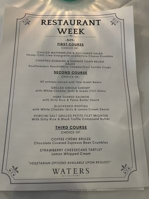 Menu photo 7 Waters Texas Fort Worth, TX