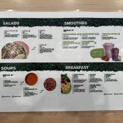 Freshii - Menus as of April 2025