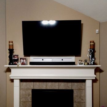 Apex Automation - On this mounting job, we custom made those doors under the TV after we mounted it to cover an open space for wires. - Home Automation Near Me Apex Automation - On this mounting job, we custom made those doors under the TV after we mounted it to cover an open space for wires. - Home Automation Near Me