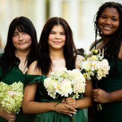 Lilies of the Field - Bridesmaids with bouquets they made