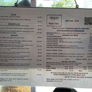 Vazquez Mexican Food - Mexican Near Me - Milbridge, Maine