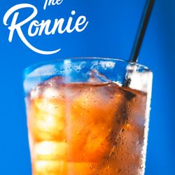 Bentley's Pub - The Ronnie - House-infused strawberry rum and Red Bull