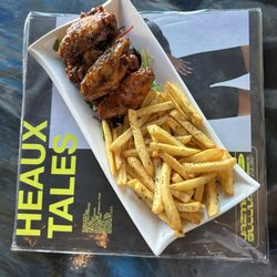 Royal Diaspora Coffee Company - Jerk wings and fries