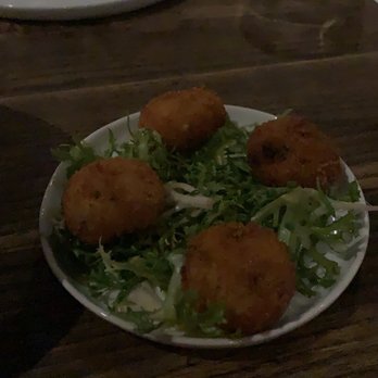 S.K.Y. - black truffle croquettes - New American Near Me - Chicago, Illinois