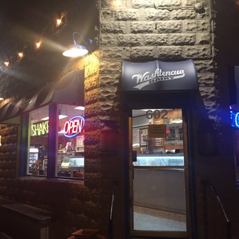 Washtenaw Dairy - Exterior lit up on a lovely fall evening. - Donuts Near Me - Ann Arbor, Michigan Washtenaw Dairy - Exterior lit up on a lovely fall evening. - Donuts Near Me - Ann Arbor, Michigan