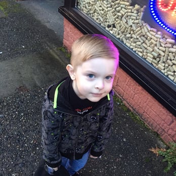 Supernova Barber Shop - Fade with a hard part. (Dad! You want to take another picture?!) - Barbers Near Me - Tacoma, Washington Supernova Barber Shop - Fade with a hard part. (Dad! You want to take another picture?!) - Barbers Near Me - Tacoma, Washington