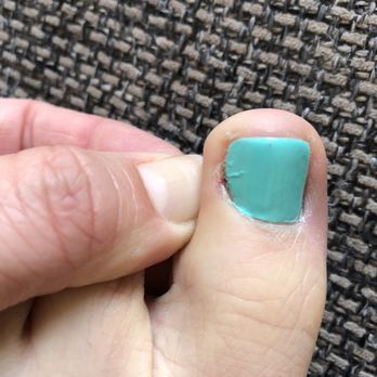 Spa & Nail Creations - Crappy gel pedicure, cut my toe, wrinkled the gel - Nail Salons Near Me - Mesa, Arizona