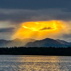 Bill White's Alaska Sports Lodge - Not a professional photograph. I took this photo the second morning. God was looking down on us!