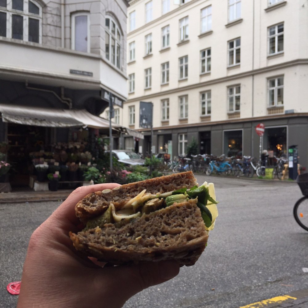 Helges Ost - This photo does not do it justice -- one of the best sandwiches I have ever had in my life. This place is incredible! - Cheese Shops Near Me - Copenhagen, 84