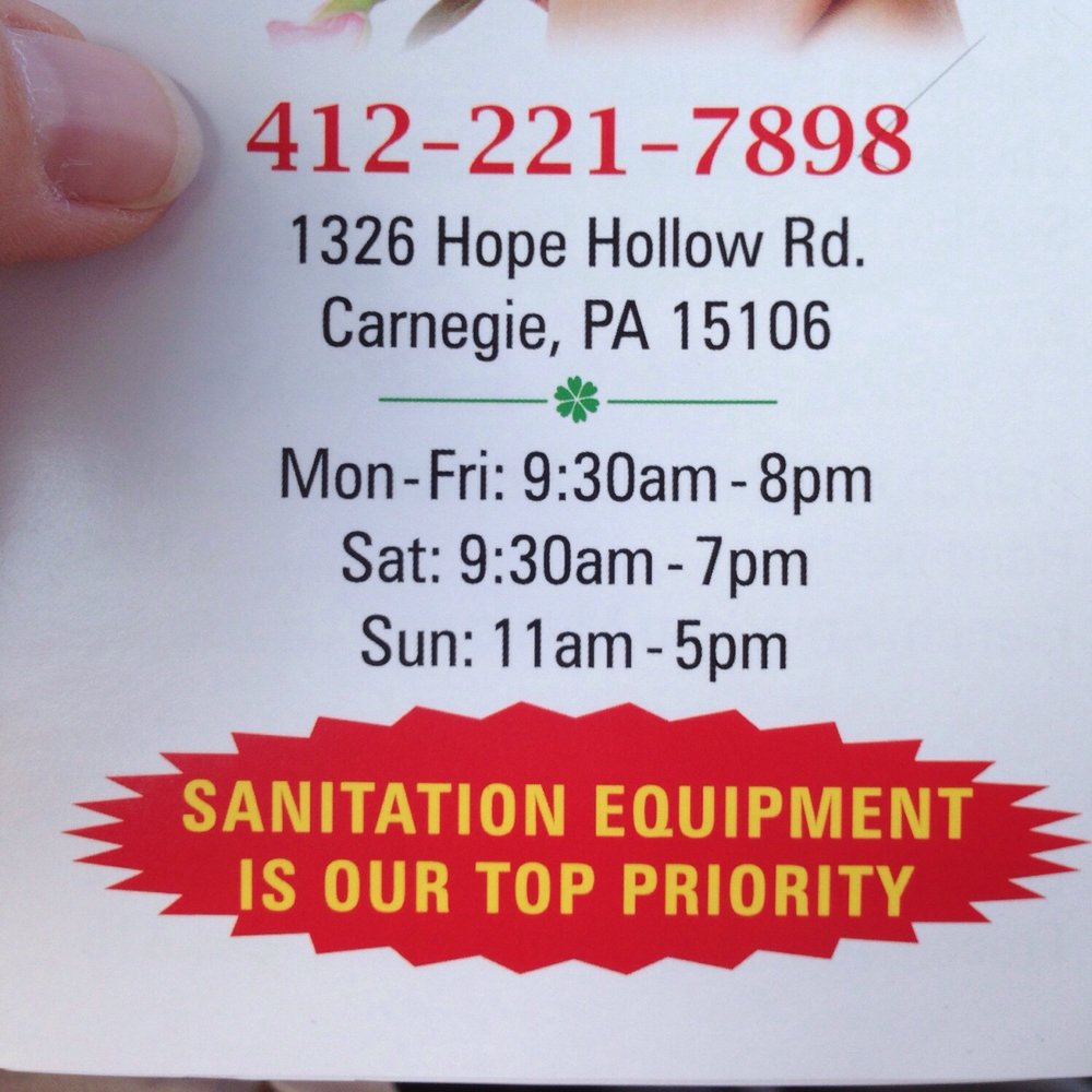 Oasis Nails Spa - Address Phone Hours - Nail Salons Near Me - Carnegie, Pennsylvania