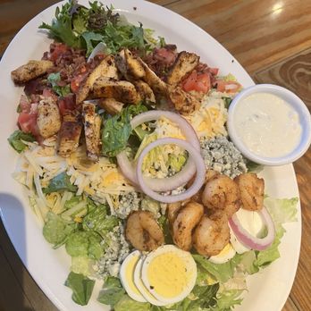 Miller's Ale House - Lancaster - BLACKENED SHRIMP & CHICKEN COBB SALAD - Sports Bars Near Me - Lancaster, Pennsylvania Miller's Ale House - Lancaster - BLACKENED SHRIMP & CHICKEN COBB SALAD - Sports Bars Near Me - Lancaster, Pennsylvania