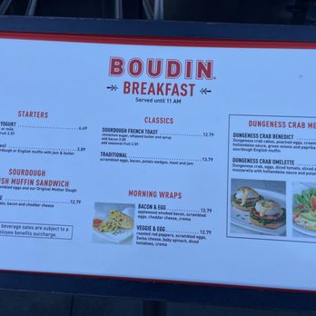 Boudin Bakery Cafe - Breakfast menu until 11am - Bakeries Near Me - San Francisco, California Boudin Bakery Cafe - Breakfast menu until 11am - Bakeries Near Me - San Francisco, California