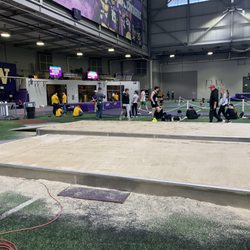 Dempsey Indoor - Long jump area, high jump beyond.