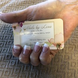 Nails by Lena - Pink and white dipping powder